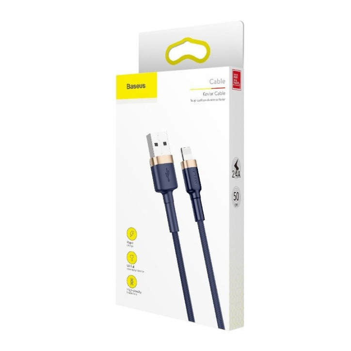 Cavo Baseus Cafule Lightning 1.5A 2m (Oro+Blu scuro)