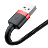 Baseus Cafule Cavo USB Lightning 2.4A 1m (Rosso+Nero)