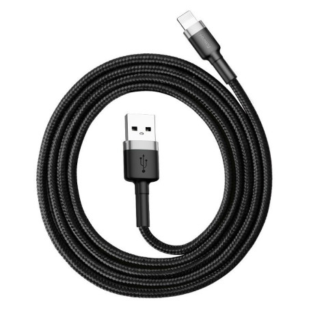Baseus Cafule Cavo USB Lightning 2.4A 0.5m Grigio+Nero
