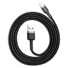 Baseus Cafule Cavo USB Lightning 2.4A 0.5m Grigio+Nero