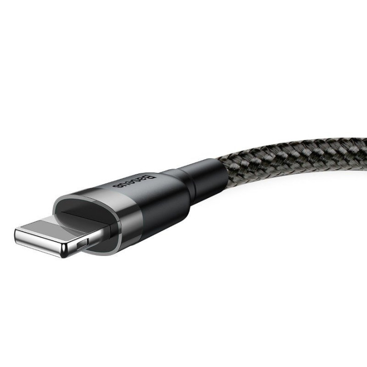 Baseus Cafule Cavo USB Lightning 2.4A 0.5m Grigio+Nero