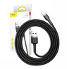 Baseus Cafule Cavo USB Lightning 2.4A 0.5m Grigio+Nero