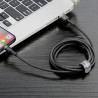 Baseus Cafule Cavo USB Lightning 2,4A 1m (Grigio+Nero)