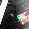 Cavo Baseus Cafule USB Lightning 1m 2.4A Grigio+Nero