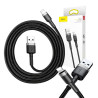 Baseus Cafule Cavo USB Lightning 2,4A 1m (Grigio+Nero)