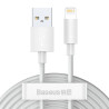 Baseus Kit Cavi Dati USB-Lightning 2.4A (2 Pezzi) 1.5m Bianco
