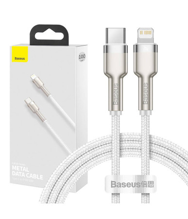 Cavo USB-C Baseus Cafule per Lightning, PD, 20W, 1m (Bianco)