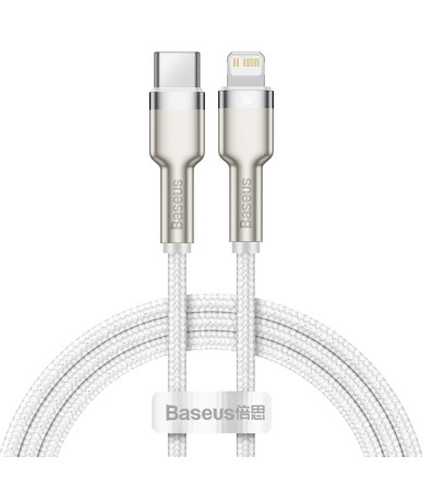 Cavo USB-C Baseus Cafule per Lightning, PD, 20W, 1m (Bianco)