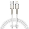 Cavo Baseus Cafule USB-C to Lightning, PD, 20W, 1m (Bianco)