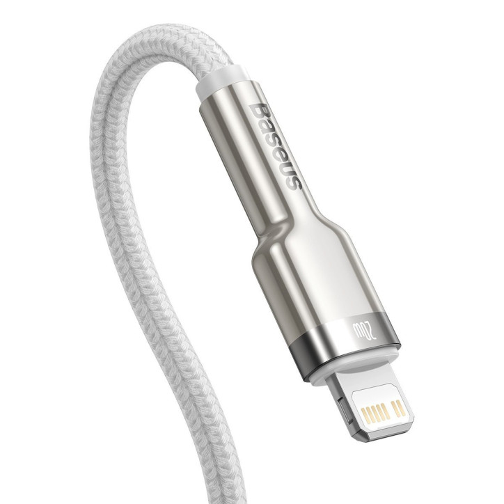 Cavo USB-C Baseus Cafule per Lightning, PD, 20W, 1m (Bianco)