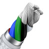 USB-C cable for Lightning Baseus Cafule, PD, 20W, 1m (white)