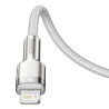 USB-C cable for Lightning Baseus Cafule, PD, 20W, 1m (white)