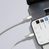 Cavo USB-C Baseus Cafule per Lightning, PD, 20W, 1m (Bianco)
