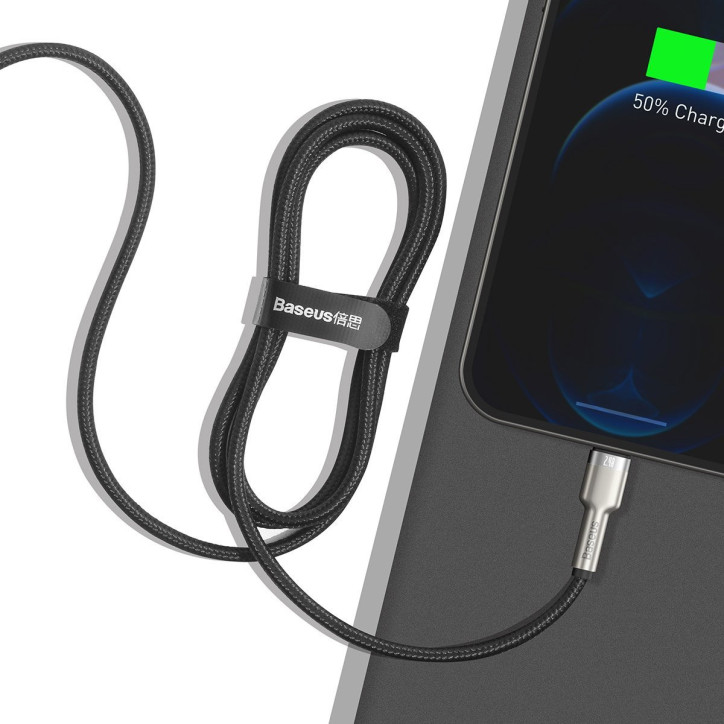 Cavo USB Baseus Cafule Lightning, 2.4A, 1m (Nero)