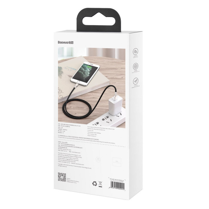 Baseus Cafule Cavo USB Lightning 1m Nero
