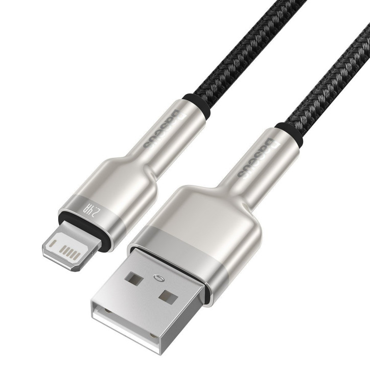 Cavo USB Baseus Cafule Lightning, 2.4A, 1m (Nero)