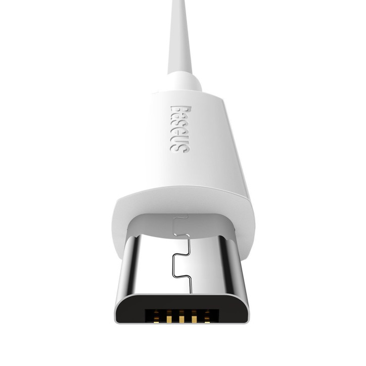Baseus Kit Cavi Dati USB-Micro 2.1A (2 Pezzi) 1.5m Bianco