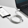 Baseus Simple Wisdom Data Cable Kit USB to Micro 2.1A (2PCS/Set) 1.5m White