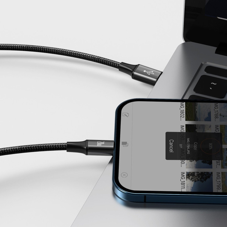 Baseus Rapid Series Cavo 3-in-1 USB-C per M+L+T 20W 1.5m Nero