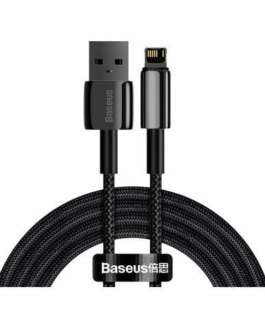 Baseus Tungsten Gold Cable USB to iP 2.4A 2m (black)