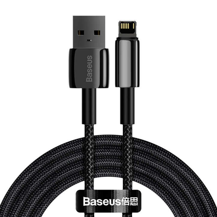 Baseus Tungsten Gold Cavo USB to iP 2.4A 2m (Nero)