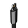 Baseus Tungsten Gold Cavo USB to iP 2.4A 2m (Nero)