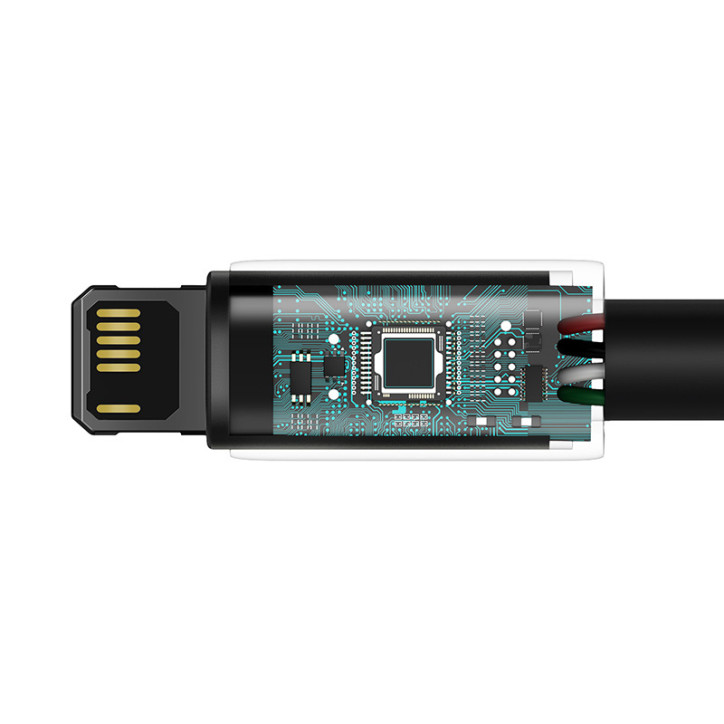 Baseus Tungsten Gold Cavo USB to iP 2.4A 2m (Nero)
