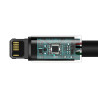 Baseus Tungsten Gold Cavo USB to iP 2.4A 2m (Nero)