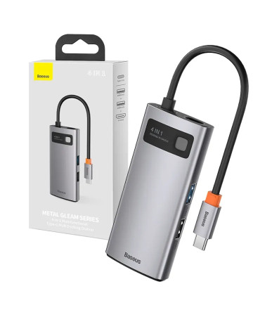 Hub USB-C Baseus Metal Gleam Series 4in1 USB 3.0 + USB 2.0 + HDMI + USB-C PD