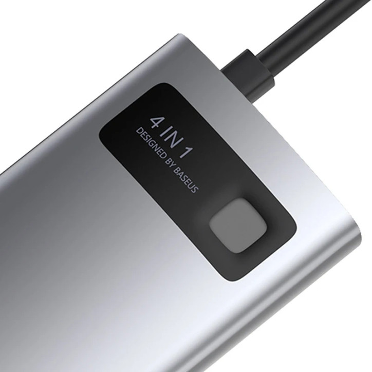 Hub USB-C Baseus Metal Gleam Series 4in1 USB 3.0 + USB 2.0 + HDMI + USB-C PD
