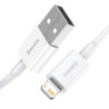 Cavo Baseus USB-Lightning 2.4A, 1m, Bianco
