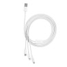 Baseus Superior Series cable USB 3in1, USB a micro USB / USB-C / Lightning, 3.5A, 1.5m (Bianco)