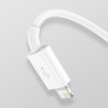 Baseus Superior Series Cavo USB 3in1 Micro USB / USB-C / Lightning 1.5m Bianco