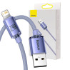 Cavo Baseus Crystal Shine USB-Lightning, 2.4A, 2m (Viola)