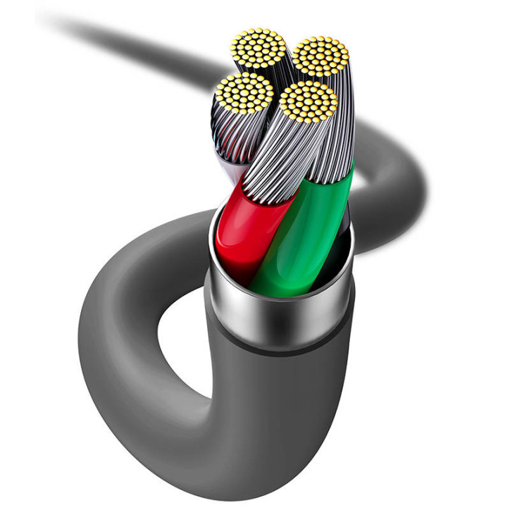 Baseus Jelly cavo USB-Lightning, 2,4A, 1,2m (Nero) Baseus Jelly cavo USB-Lightning, 2,4A, 1,2m (Nero)