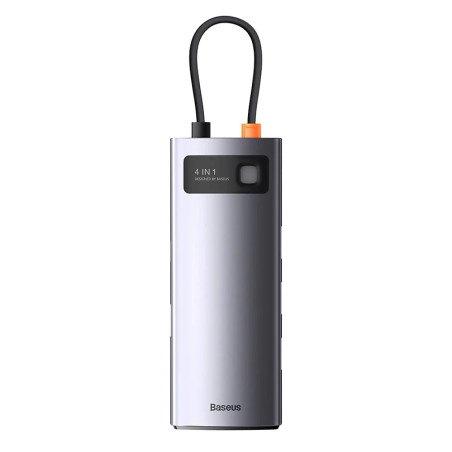 Hub Baseus Metal Gleam Series 4in1, USB-C a 4x USB 3.0