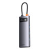 Hub Baseus Metal Gleam Series 4in1, USB-C a 4x USB 3.0