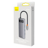 Hub Baseus Metal Gleam Series 4in1, USB-C a 4x USB 3.0
