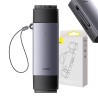 Baseus Lite Series Lettore Schede SD/TF USB + USB-C Grigio