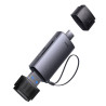 Baseus Lite Series Lettore Schede SD/TF USB + USB-C Grigio