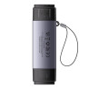 Baseus Lite Series Lettore Schede SD/TF USB + USB-C Grigio