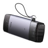 Baseus Lite Series Lettore Schede SD/TF USB + USB-C Grigio