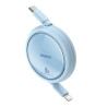 USB Cable Baseus Free2Pull USB-C to iP 20W 1m (blue)