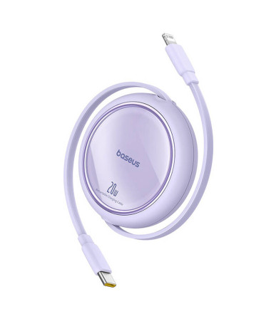 USB Cable Baseus Free2Pull USB-C to iP 20W 1m (purple)
