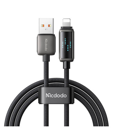 Mcdodo CA-5250 USB-A to Lightning cable, LED display, 1.2m