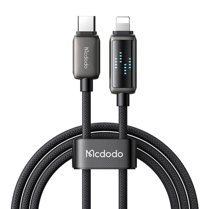 Mcdodo CA-2630 Cavo USB-C Lightning 36W Display LED 1.2m