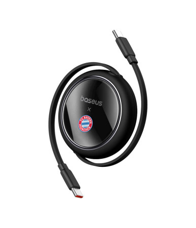 Baseus Cavo USB-C a USB-C 100W Retrattile Nero