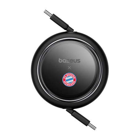 Baseus Cavo USB-C a USB-C 100W Retrattile Nero