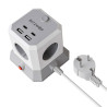 BlitzWolf BW-EC1 Multipresa 4 AC 2 USB-A 2 USB-C 4000W 1.8m Nero