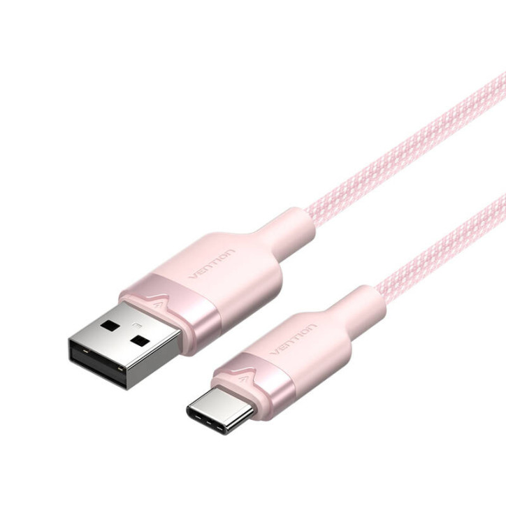 Cavo Vention CTNPH 2M USB 2.0 A a USB-C 3A (Rosa)
